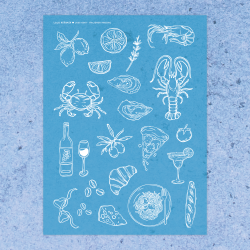 Italiensk Middag | Stencil 0001