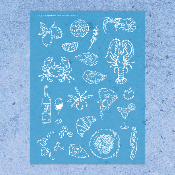 Italiensk Middag | Stencil 0001