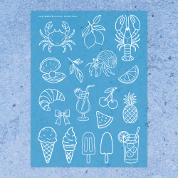 Sommer Vibes | Stencil 0002