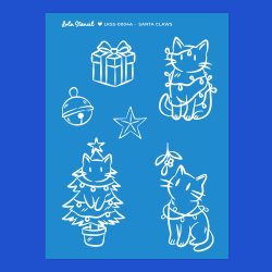 Silkscreen stencil | Santa Claws