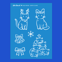 Silkscreen stencil | Santa Claws