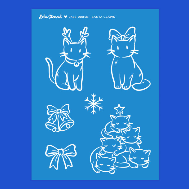 Silkscreen stencil | Santa Claws