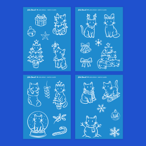 Silkscreen stencil | Santa Claws