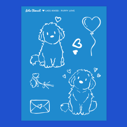 Silkscreen Stencil | Puppy Love &amp; Puppy Christmas
