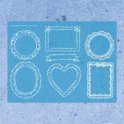 Frilly Frames 1 | Stencil 0006