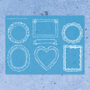 Frilly Frames 1 | Stencil 0006