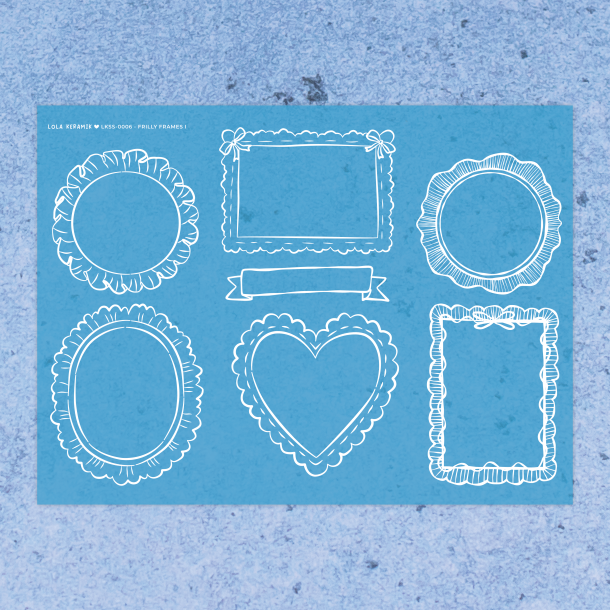 Frilly Frames 1 | Stencil 0006