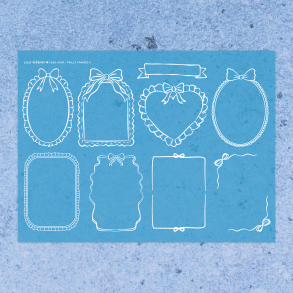 Frilly Frames 2 | Stencil 0007