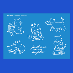 Silkscreen stencil | Bookish &amp; Spooky Cats