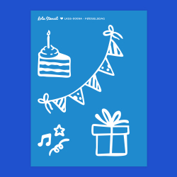 Silkscreen Stencil | F�dselsdag