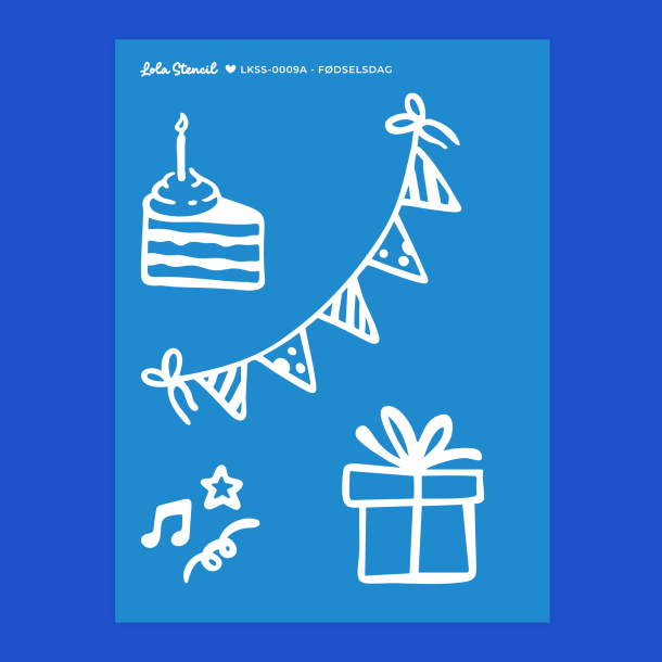 Silkscreen Stencil | F�dselsdag