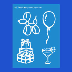 Silkscreen Stencil | F�dselsdag