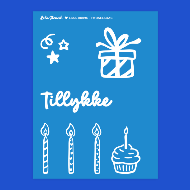 Silkscreen Stencil | F�dselsdag