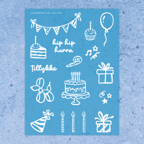 Hip Hip Hurra | Stencil 0009