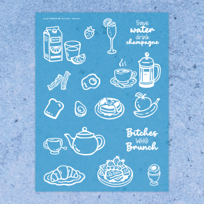 Brunch | Stencil 0010