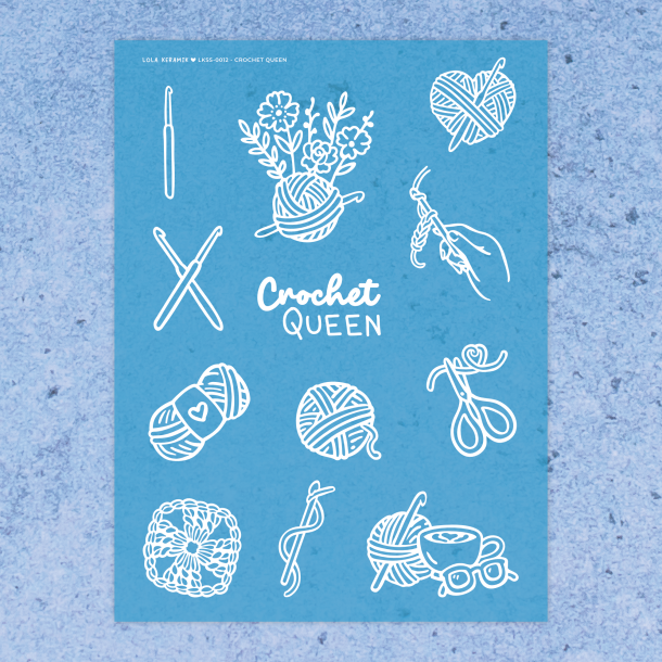 Crochet queen | Stencil 0012