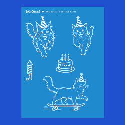 Silkscreen Stencil | Festlige Katte