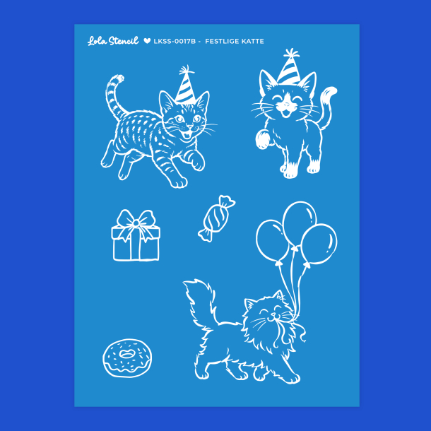 Silkscreen Stencil | Festlige Katte