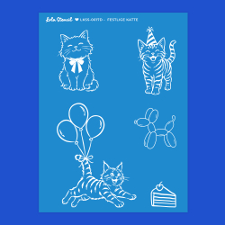 Silkscreen Stencil | Festlige Katte