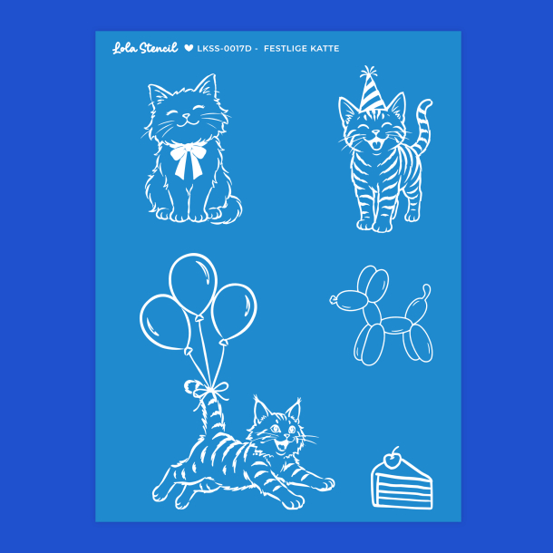 Silkscreen Stencil | Festlige Katte