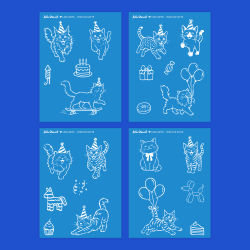 Silkscreen Stencil | Festlige Katte