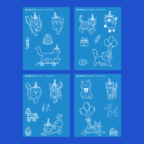 Silkscreen Stencil | Festlige Katte