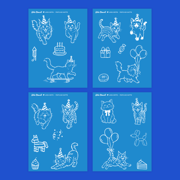 Silkscreen Stencil | Festlige Katte