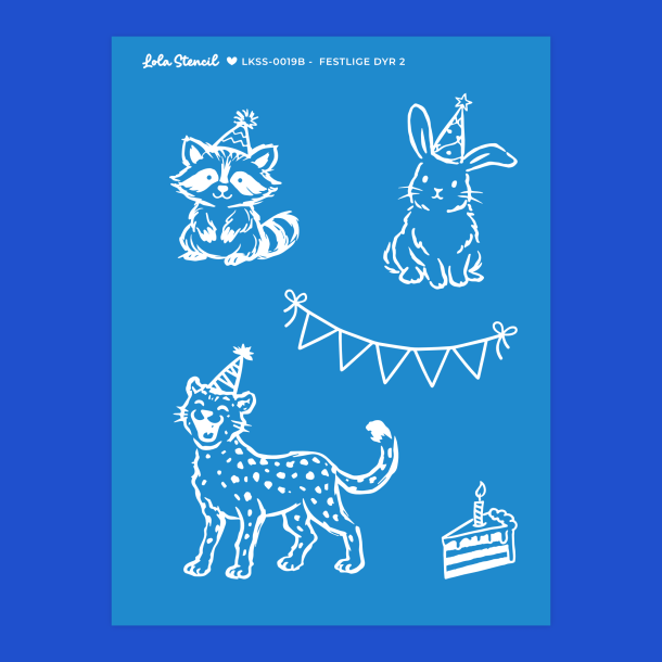 Silkscreen Stencil | Festlige Dyr