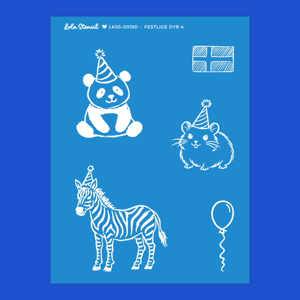 Silkscreen Stencil | Festlige Dyr