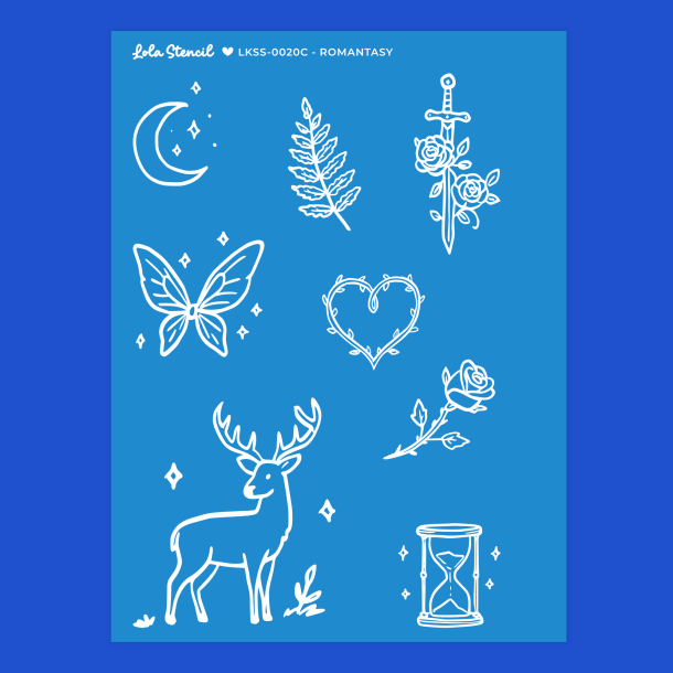 Silkscreen Stencil | Romantasy
