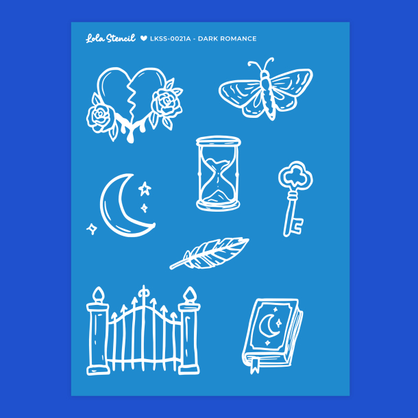Silkscreen Stencil | Dark Romance