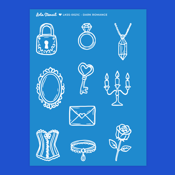 Silkscreen Stencil | Dark Romance