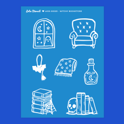 Silkscreen Stencil | Witchy Bookstore