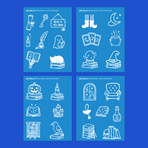 Silkscreen Stencil | Witchy Bookstore