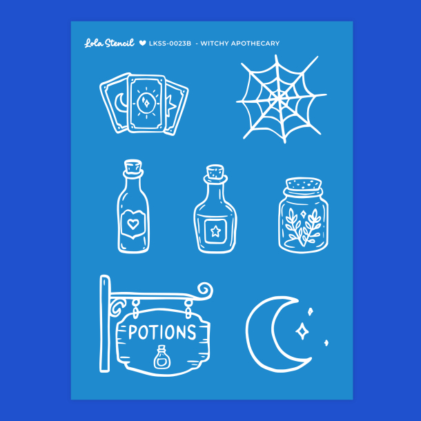 Silkscreen Stencil | Witchy Apothecary