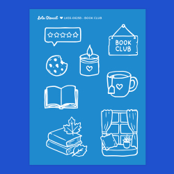 Silkscreen Stencil | Book Club
