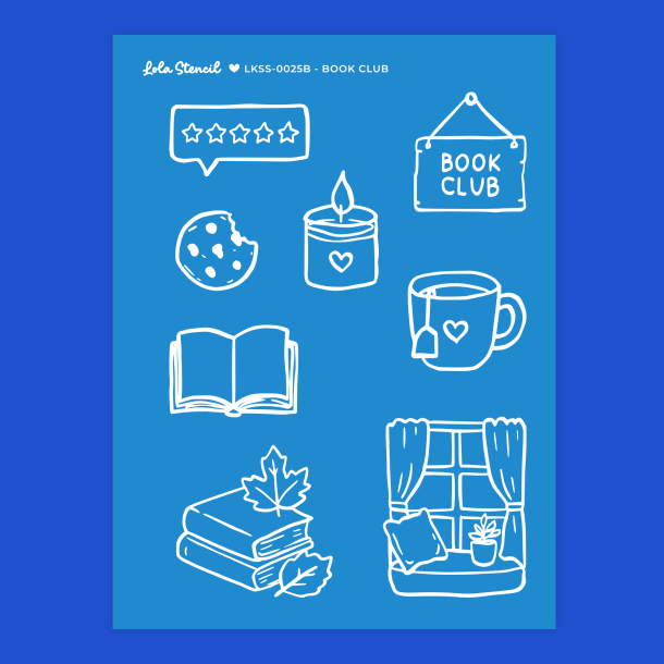 Silkscreen Stencil | Book Club