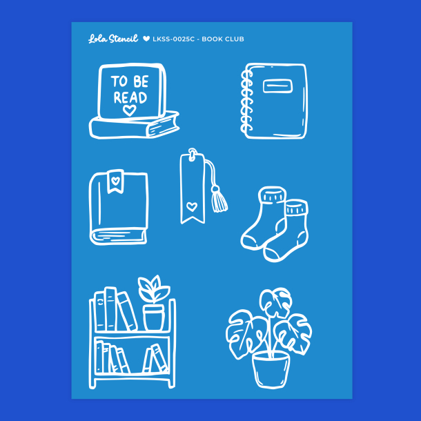 Silkscreen Stencil | Book Club