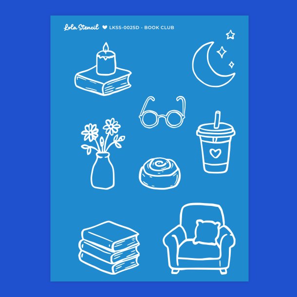 Silkscreen Stencil | Book Club