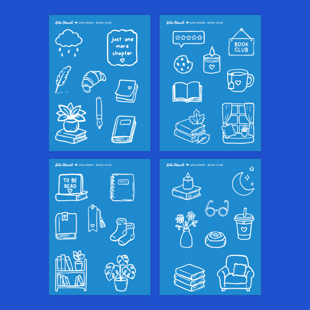 Silkscreen Stencil | Book Club