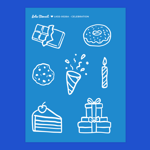 Silkscreen Stencil | Celebration