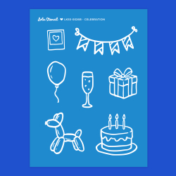 Silkscreen Stencil | Celebration