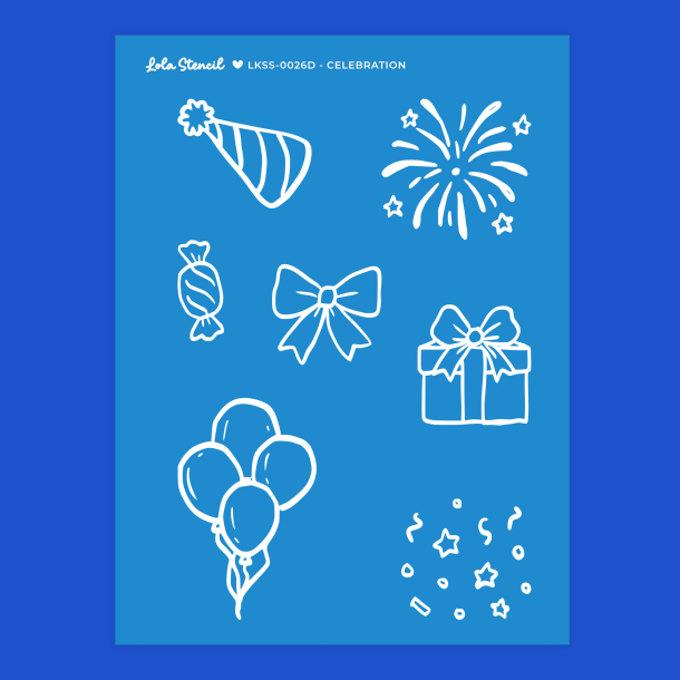 Silkscreen Stencil | Celebration
