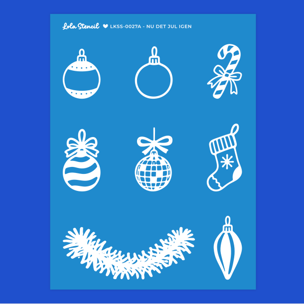 Silkscreen Stencil | Nu det jul igen
