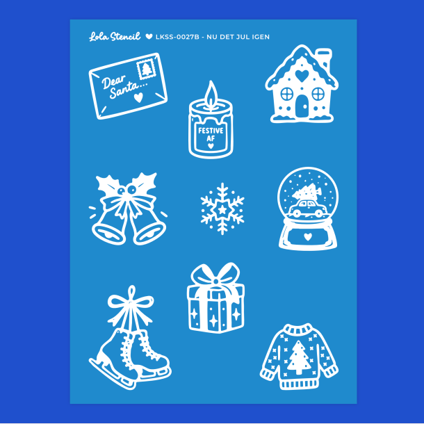 Silkscreen Stencil | Nu det jul igen