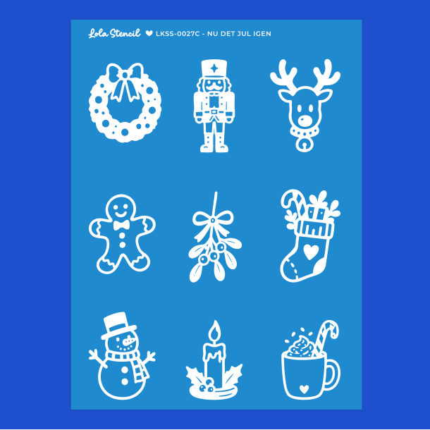 Silkscreen Stencil | Nu det jul igen