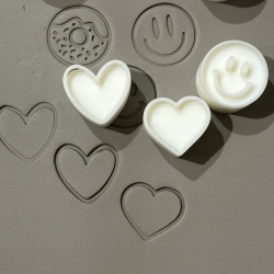 Hjerte stempel 20mm - Nr. 2