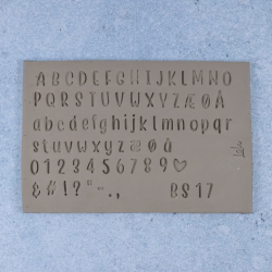 Bogstavstempler nr. 17 - 10mm