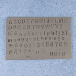 Bogstavstempler nr. 18 - 10mm