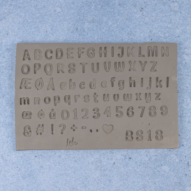 Bogstavstempler nr. 18 - 10mm